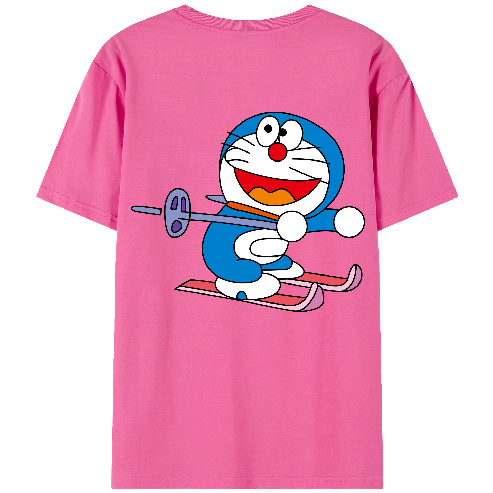 （画像用） ドラえもん Doraemon レディース半袖Tシャツ(バックプリント)
